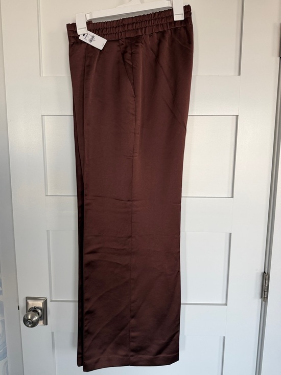 Express Pants - NEW WITH TAG Women’s Express Wide-Leg Jumpsuit Pants Choc Brown Size Medium